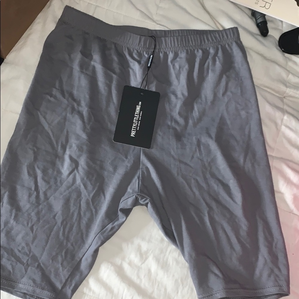 Grey biker shorts